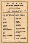 Eaton`s departments, Eaton's Fall 
Winter 1884, p. 34