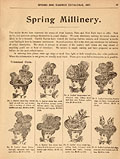 Le rayon des chapeaux de printemps, 
Eaton's Spring Summer 1897, p. 15.