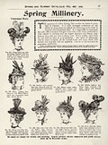 Spring millinery, Eaton's Spring 
Summer 1898, p. 27