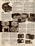 Gamme d'appareils radio, Eaton's Fall 
Winter 1956-1957, p. 414.
