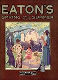 À la ferme, ce sont les femmes 
qui 
nettoient et magasinent, Eaton's Spring Summer 1926, page de couverture.