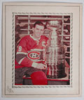 Maurice Richard with Stanley Cup.