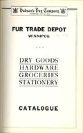 Hudson's Bay Company Fur Trade Depot 
catalogue, vers 1934, page de couverture.