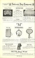 Linge de maison et accessoires de 
toilette, Hudson's Bay Company Fur Trade Depot catalogue, vers 1934, 
p. 46.