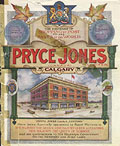 Le premier catalogue de Pryce Jones, 
1911.