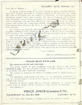 Lettre d'introduction, Pryce Jones 
1911, verso de la page de couverture.