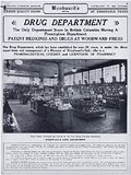 Drug department, Woodward's Spring 
Summer 1926, p. 29.
