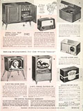 Radios, record players, and TVs, 
Eaton's Christmas 1956, p. 183.