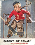 Jeune gardien de but, Eaton's Fall 
Winter 1948-1949, page de couverture.