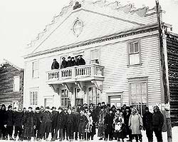 Bureau de poste de Dawson, Territoire du Yukon, vers 1898-1910