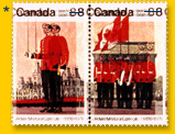 Timbre-poste du Canada imprim en double