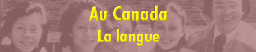 Au Canada - La langue