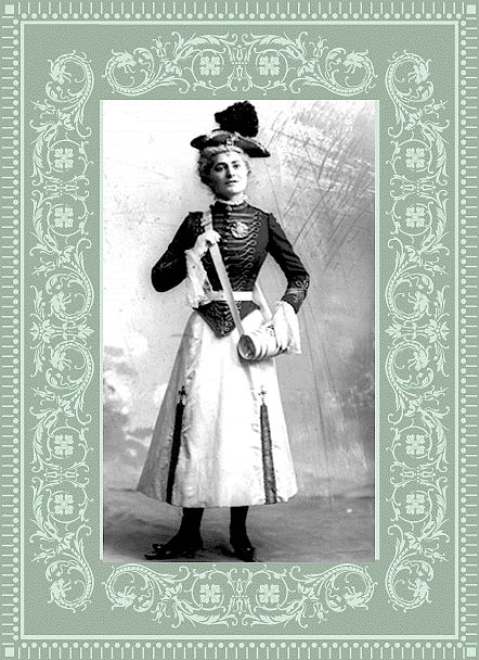 Mlle Eugénie Duhamel en vivandière du Royal-Roussillon