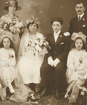 Photo de mariage de Carmela et de Michael Colangelo, le 24 janvier 1921