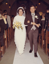Le jour du mariage de Paula et de Frank Colicchia, 1970