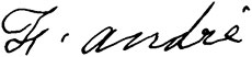 Signature du Frère André