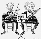 Caricature  Duo du Parti qubcois , 31 mars 1971