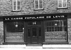 Caisse populaire de Lvis, vers 1920