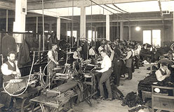 Atelier du magasin Eaton,  Toronto, 1901