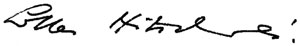 Signature of Lotta Hitschmanova 