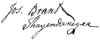 Signature de Joseph Brant