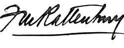 Signature de Francis Rattenbury