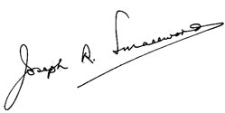 Signature de Joey Smallwood