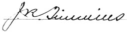 Signature de Jules Timmins