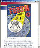 Programme du Forum, 8 novembre 1942