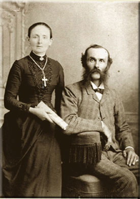 Les parents de Marius Barbeau, vers 1885: Marie Virginie Barbeau (ne Morency) (1858 - 1906) et Charles Barbeau (1845 - 1919)., © MCC/CMC, 2004-001