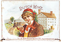 Étiquette de boîte à cigares : Dutch Mike