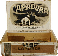 Étiquette de boîte à cigares : Capadura