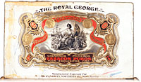 Étiquette de boîte à cigares : The Royal George