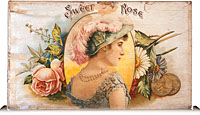 Étiquette de boîte à cigares : Sweet Rose