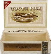 Étiquette de boîte à cigares : Tooth Pick