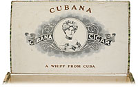 Étiquette de boîte à cigares : Cubana