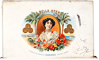 Étiquette de boîte à cigares : La Bella Otero