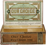 Étiquette de boîte à cigares : Our Choice
