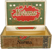 Étiquette de boîte à cigares : Norma