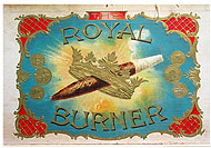 Étiquette de boîte à cigares : Royal Burner, MCC 2003.46.12 | S2003-3182
