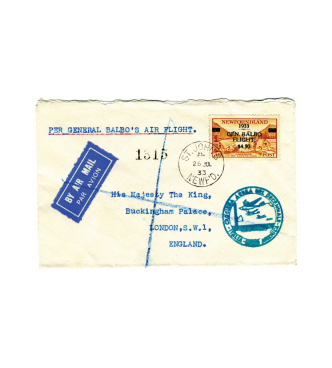 Bloc de quatre timbres pour la poste arienne 