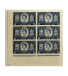 Bloc de six timbres de un shilling et six pence