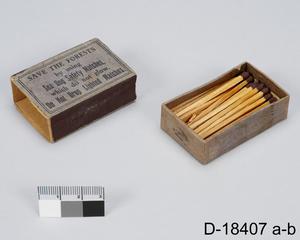 boîte à allumettes | Musée canadien de l'histoire