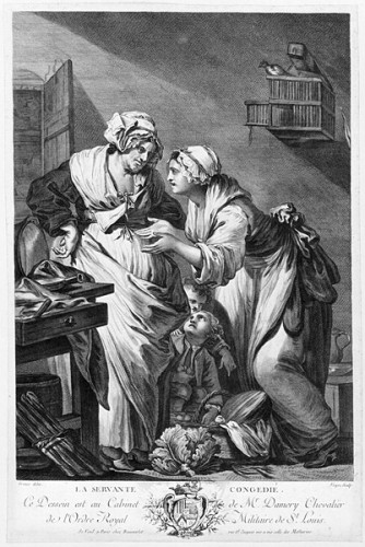 La Servante congédiée, 18e siècle, d’après Jean-Baptiste Greuze
