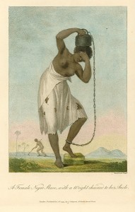 Esclave enchaînée à un poids, 1796, par John Gabriel Stedman