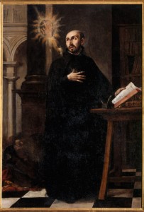 Saint Ignatius Loyola recevant le nom de Jésus, 1676, par Juan de Valdes Leal