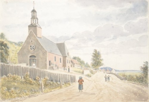 L'église de Sainte-Anne, 1829, par James Pattison Cockburn