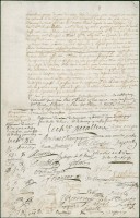 Ratification d’une convention par les gens de la Colonie, 10 octobre 1700
