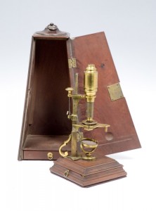 Microscope, vers 1750, par John Cuff, Londres