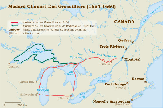 Groseilliers 1654-1660